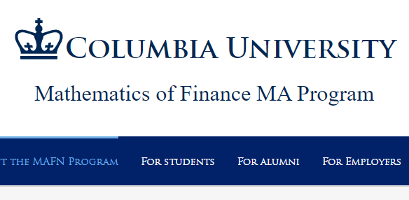 Columbia University Math Practitioner Seminar